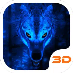 download Tema Ice lupo 3D per Samsung APK