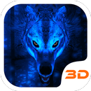 Loup de glace Thème 3D APK