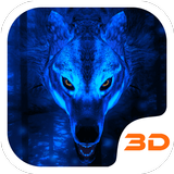 Ice Wolf 3D Theme-icoon
