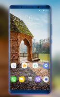 Theme for jio phone2 wooden house wallpaper Affiche