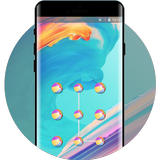 Abstract theme for one plus 6 art design icono