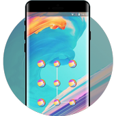 Abstract theme for one plus 6 art design icon