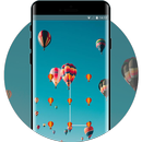 lock theme for oppo f7 colorful cute balloon APK