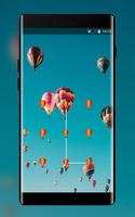 lock theme for oppo f7 colorful cute balloon Affiche