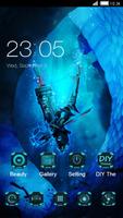 Gaming Launcher Theme: Blue Lighting Affiche