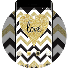 Love heart theme colorful brilliant wallpaper ikona