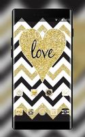 Love heart theme colorful brilliant wallpaper plakat