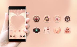 Love theme colorful brilliant red heart wallpaper syot layar 3