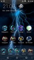 Lightning Storm Tech 3D Theme پوسٹر