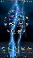 Lightning Storm Tech 3D Theme اسکرین شاٹ 1