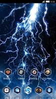 Stormy Lightning Theme: dynamic night wallpaper ポスター