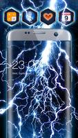 Stormy Lightning Theme: dynamic night wallpaper スクリーンショット 1