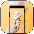 Theme for motorola one power ice cream wallpaper icono