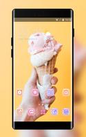 Theme for motorola one power ice cream wallpaper постер