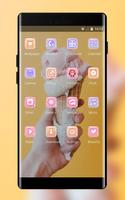 Theme for motorola one power ice cream wallpaper capture d'écran 1