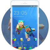 Theme for fascinating minecraft kids sandbox icon