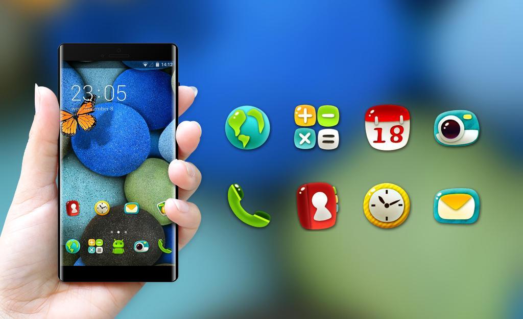 Theme For Oppo A83 Colorful Stone Wallpaper For Android Apk Download