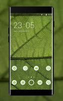 Nature theme leaf green texture pattern पोस्टर