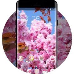 download Spring flower theme pink peach flower wallpaper APK