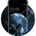 Nature theme wallpaper earth circle moon