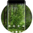Nature theme for LG Q6 forest trees wallpaper icône
