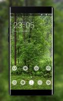 Nature theme for LG Q6 forest trees wallpaper Affiche