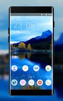 Theme for Oppo F5 mountain lake sky wallpaper 海報