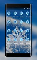 Snowflake theme snow winter wallpaper HD capture d'écran 1