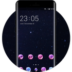 Space theme for galaxy J5 starry sky wallpaper icône