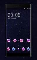 Space theme for galaxy J5 starry sky wallpaper Affiche