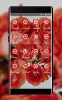 Roses flower theme bouquet wallpaper capture d'écran 1