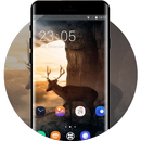Theme for Xperia Xz3 autumn sunlight deer APK