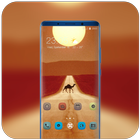 Theme for Mi Band 3 desert camel sun wallpaper 아이콘