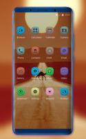 Theme for Mi Band 3 desert camel sun wallpaper স্ক্রিনশট 1