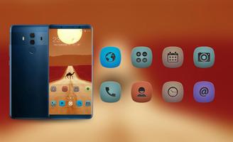 Theme for Mi Band 3 desert camel sun wallpaper Ekran Görüntüsü 3