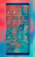 Theme for Mi 8 SE walls pigment leaves wallpaper screenshot 1