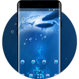 theme for Moto Z2 Force underwater whale wallpaper 아이콘
