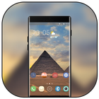 Theme for Samsung Galaxy A7 plus tower desert ikon