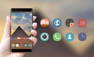 Theme for Samsung Galaxy A7 plus tower desert screenshot 3