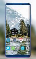 Theme for Samsung Galaxy A7 plus river natural Affiche