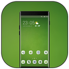 Theme for OPPO realme 2 simple green empty walls آئیکن