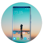 Theme for OPPO realme 2 simple ocean photo stand icon