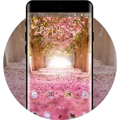 Nature theme for Gionee S6 pink flower wallpaper APK Herunterladen