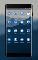 برنامه‌نما Theme for nokia7 deep blue mountain wallpaper عکس از صفحه