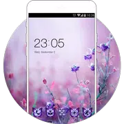 Purple Flower Launcher : Beautiful Nature hd Theme