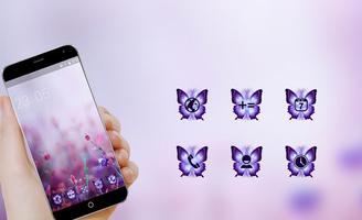 Purple Flower Launcher : Beautiful Nature hd Theme 截图 3