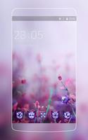 Purple Flower Launcher : Beautiful Nature hd Theme 海报