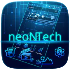 Скачать Neon Tech Theme APK