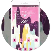 Pink Stylish Ice Cream Free Theme for Jio Phone