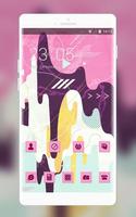 پوستر Pink Stylish Ice Cream Free Theme for Jio Phone